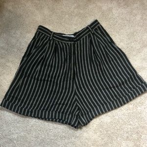 Urban outfitters striped high waisted shorts.